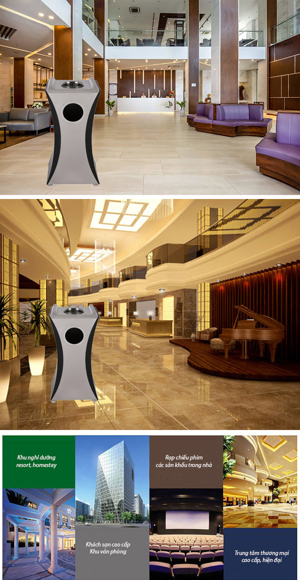 Mẫu thùng rác chuyên dùng cho những không gian sang trọng