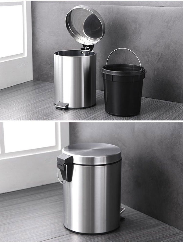 Thùng rác đạp chân bằng Inox đẹp