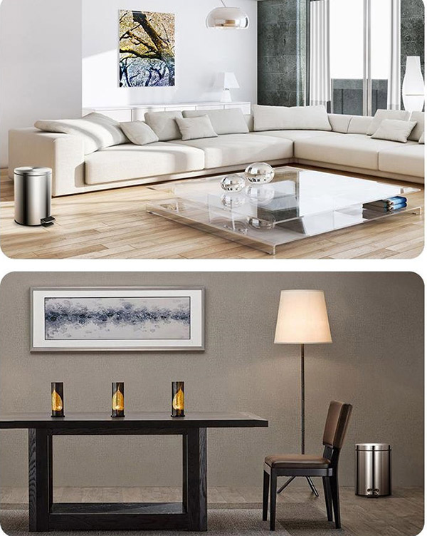 Thùng rác inox mini thích hợp với nhiều không gian