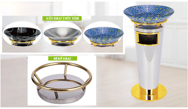 Các màu sắc khay thủy tinh