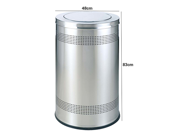 Thông số kích thước thùng rác inox bập bênh