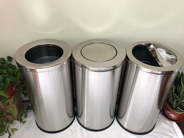 Thùng rác inox nắp lật