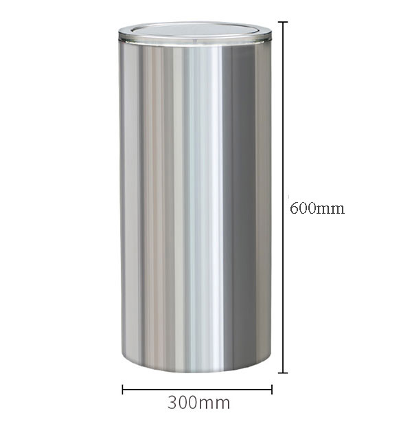 Mô tả kích thước thùng rác inox A35-F