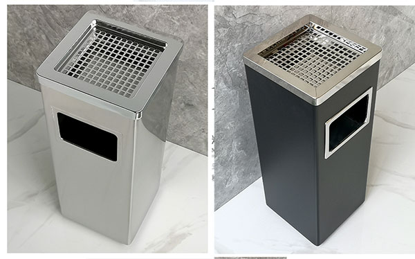 Công ty Hành Tinh Xanh là đơn vị chuyên bán và cung cấp các loại thùng rác inox. Trong đó, thùng rác inox vuông có gạt tàn là dòng sản phẩm được rất nhiều người yêu thích. Tìm hiểu ngay những đặc tính của mẫu thùng rác gạt tàn thuốc này ngay sau đây.  Thùng rác vuông inox đẹp màu sắc sáng bóng  Thông tin về thùng rác inox vuông có gạt tàn Thông số kỹ thuật thùng rác inox gạt tàn  - Xuất xứ: China  - Kiểu dáng: Thùng rác inox vuông  - Kích thước: L240 x W240 x H620mm  - Chất liệu: Inox không gỉ  - Nắp có gạt tàn thuốc lá  - Bảo hành: 12 tháng     Kích thước thùng rác Inox vuông   Đặc điểm nổi bật của thùng rác vuông inox  - Thùng rác hình vuông kiểu dáng chắc chắn, vững chãi mang đến độ bền tối ưu.   - Kết cấu thùng rác gồm 2 phần: Vỏ thùng và thùng chứa rác bên trong. Vỏ thùng làm bằng Inox không gỉ chống trầy xước tốt. Thùng đựng rác bên trong bằng tôn hoa đã được hàn kín, khít không rò rỉ nước thải ra ngoài.  - Khay đựng gạt tàn có kèm theo lưới giúp chống xả rác trên gạt tàn tối ưu. Thiết kế khay đựng và lưới có thể tháo rời, thuận tiện cho việc vệ sinh.  - Cửa xả rác phía trước thân thùng thuận tiện cho việc xả rác  Kết cấu thùng rác gạt tàn thuốc   - Thùng rác inox có gạt tàn được sử dụng tại các khu cho phép hút thuốc, dùng tại các tiền sảnh, cửa ra thang máy, cầu thang bộ. Sản phẩm có thể được dùng tại các khu vui chơi ,khu công cộng, khu nhà ở, trung tâm thương mại, hành lang văn phòng...      Thùng rác inox vuông được sử dụng nhiều tại các tòa nhà  Hành Tinh Xanh là đơn vị phân phối, bán thùng rác uy tín trên thị trường. Sản phẩm của Hành Tinh Xanh vô cùng đa dạng: thùng rác inox có gạt tàn thuốc lá, thùng rác đá hoa cương, thùng rác nhựa, thùng rác công cộng, xe thu gom rác... Để biết được thùng rác inox vuông giá bao nhiêu hay bất cứ giá của thùng rác loại nào, hãy liên hệ với chúng tôi theo số Hotline bạn nhé!        Xem thêm video thùng rác inox hình chữ nhât có gạt tàn: