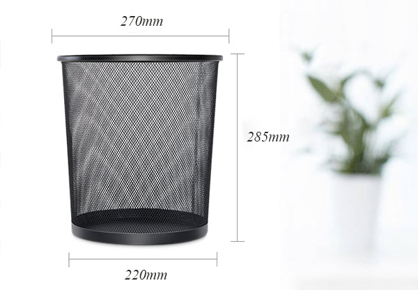 Kích thước thùng rác lưới kim loại