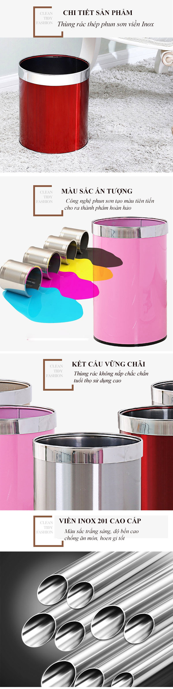 Khám phá chi tiết thùng rác