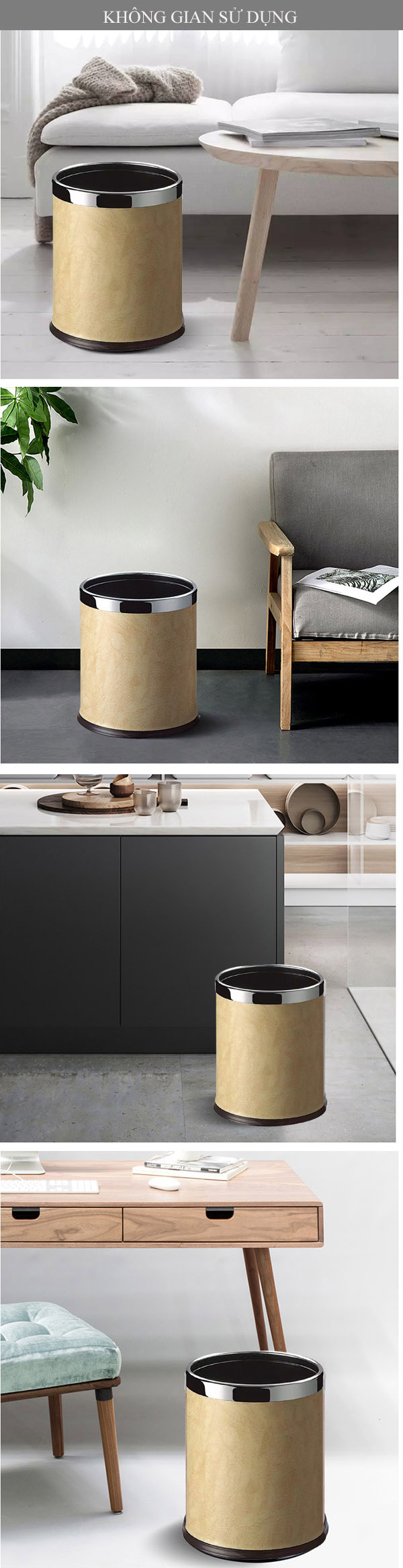 Các không gian có thể sử dụng mẫu thùng rác