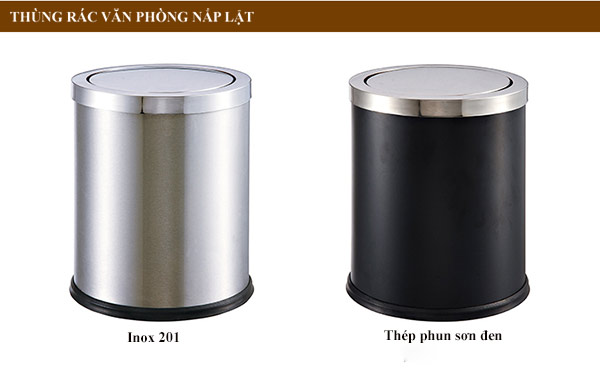 Thùng rác văn phòng nắp lật bập bênh cỡ nhỏ
