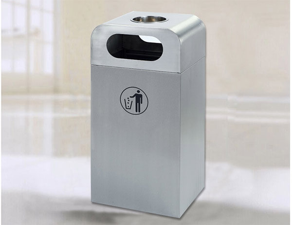 Thùng rác vuông Inox đẹp sở hữu độ bền cao