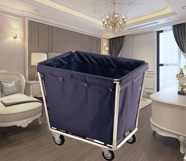 Xe giặt là khung inox vải bạt xanh đậm