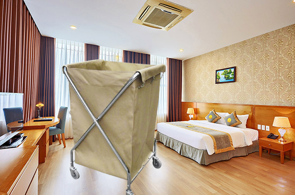 Xe chở đồ giặt là khung chữ X đẹp