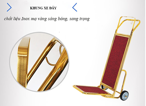 Đặc điểm xe đẩy hành lý 2 bánh