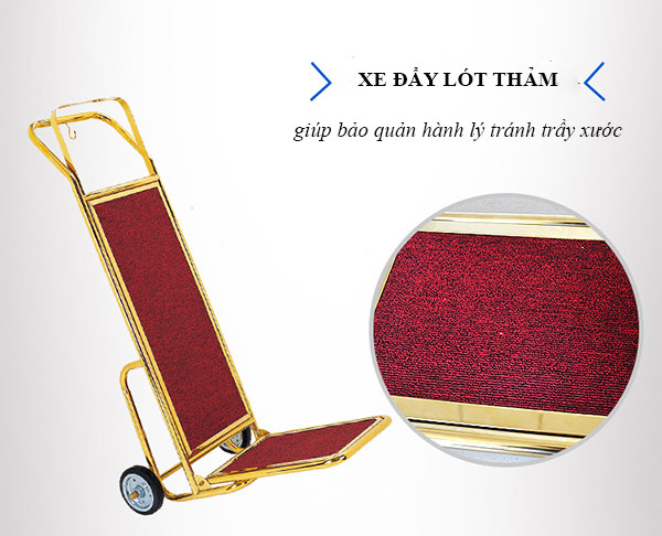 Đặc điểm xe đẩy hành lý 2 bánh