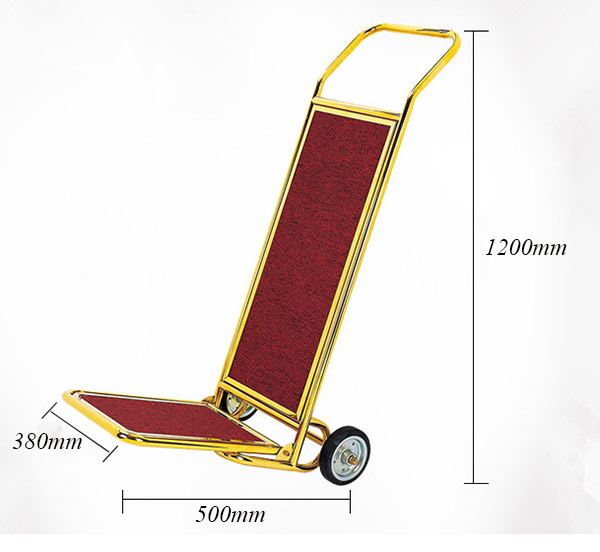 Kích thước xe đẩy hành lý