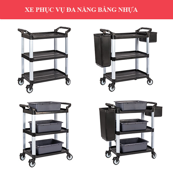 Hành Tinh Xanh sở hữu nhiều mẫu mã xe đẩy đồ ăn đa năng