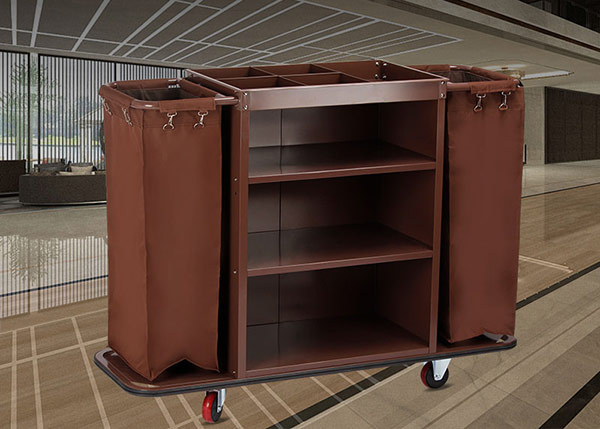 Mẫu xe đẩy dọn buồng phòng khung thép phun sơn