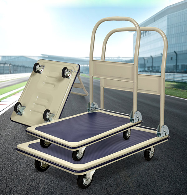 Mẫu xe đẩy hàng gấp gọn 4 bánh di chuyển