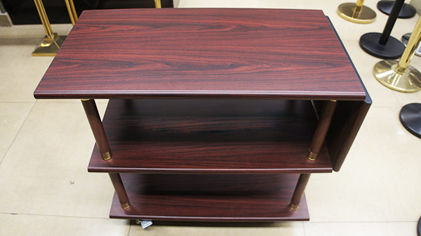 Hình ảnh thật xe đẩy phục vụ bàn chất liệu gỗ