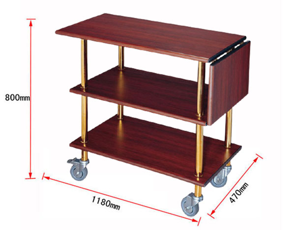 Kích thước xe đẩy thức ăn cao cấp