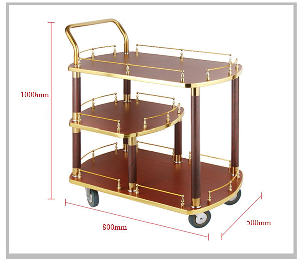 Kích thước xe đẩy phục vụ rượu nhà hàng
