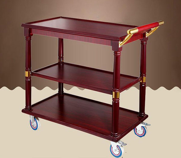 Xe đẩy thức ăn bằng gỗ