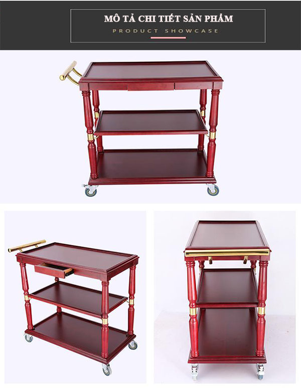 Mô tả sản phẩm xe đẩy thức ăn