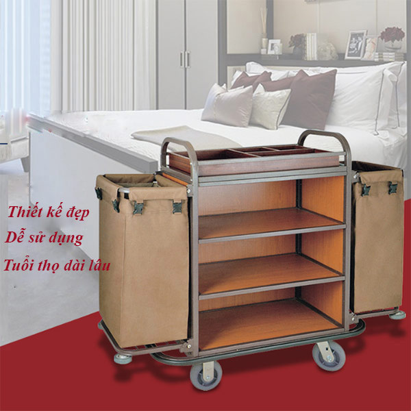 Mẫu xe làm phòng khung thép, ngăn gỗ cao cấp