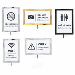 Bảng thông báo gắn đầu cột chắn dây chùng A3 A4