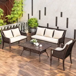 Bộ ghế nhôm đúc dạng sofa PTGNSF-B