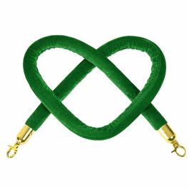 Dây nhung xanh lá của cột chắn inox