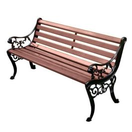 Ghế ngồi công viên có tựa gỗ nhựa