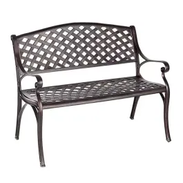 Ghế nhôm đúc dài sân vườn có tựa PTGN-10