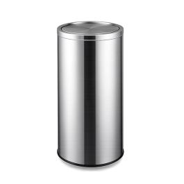 Thùng đựng rác inox tròn nắp lật Ø35cm