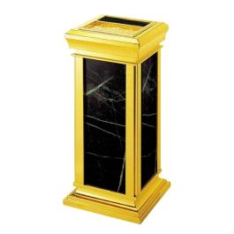 Thùng rác đá có gạt tàn