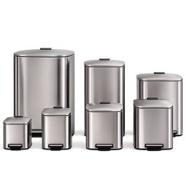 Thùng rác inox đạp chân vuông Paloca