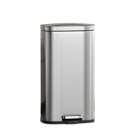 Thùng rác inox đạp chân vuông 16L