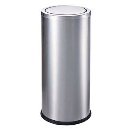 Thùng rác inox tròn A35-F trắng