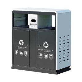 Thùng rác kim loại ngoài trời