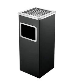 Thùng rác Inox chữ nhật A34-B (đen)