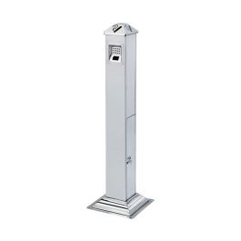 Trụ inox đựng tàn thuốc lá
