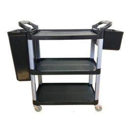 Xe đẩy dọn bàn ăn đa năng khung nhôm tam giác