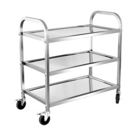 Xe đẩy thức ăn 3 tầng inox 304
