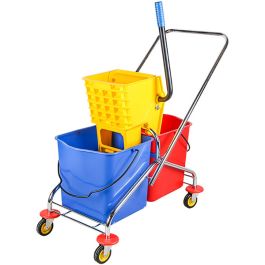 Xe vắt móp đôi 46 lít khung inox
