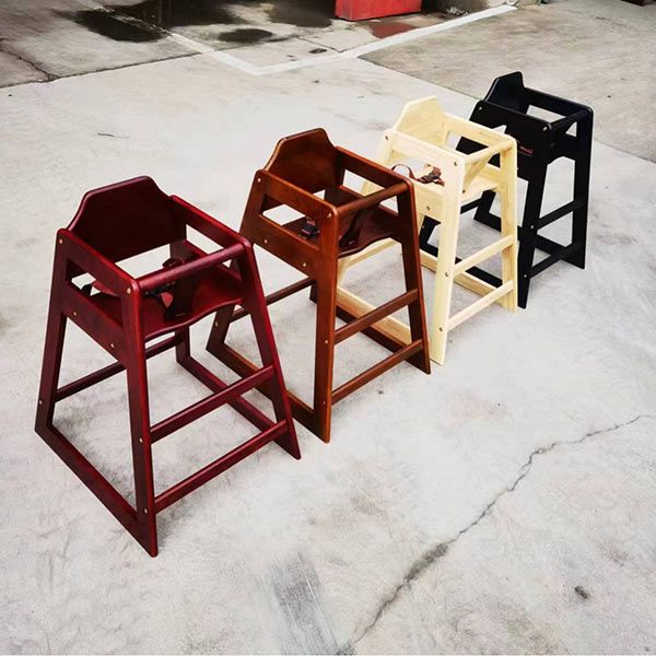 Ghế ăn trẻ em nhà hàng bằng gỗ - hình 5