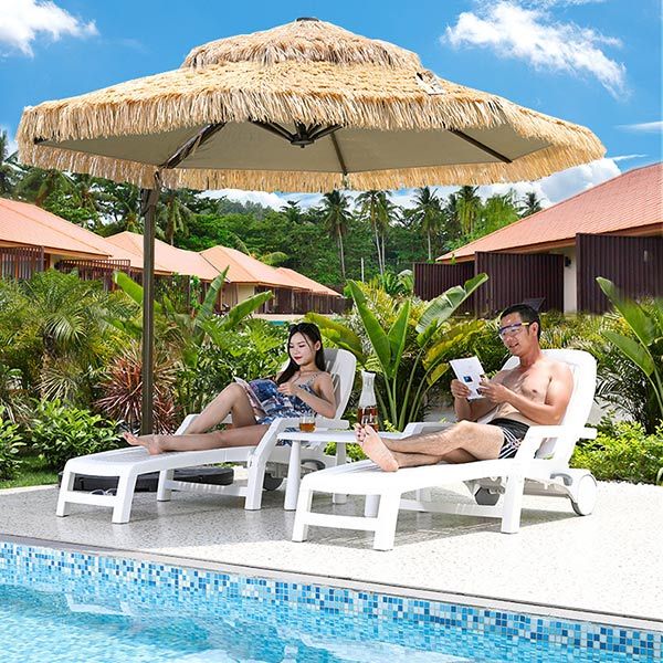 Ghế tắm nắng hồ bơi bằng nhựa - hình 5