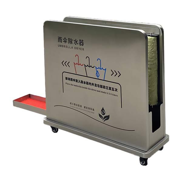 Hộp lau nước trên ô dù bằng inox - hình 2