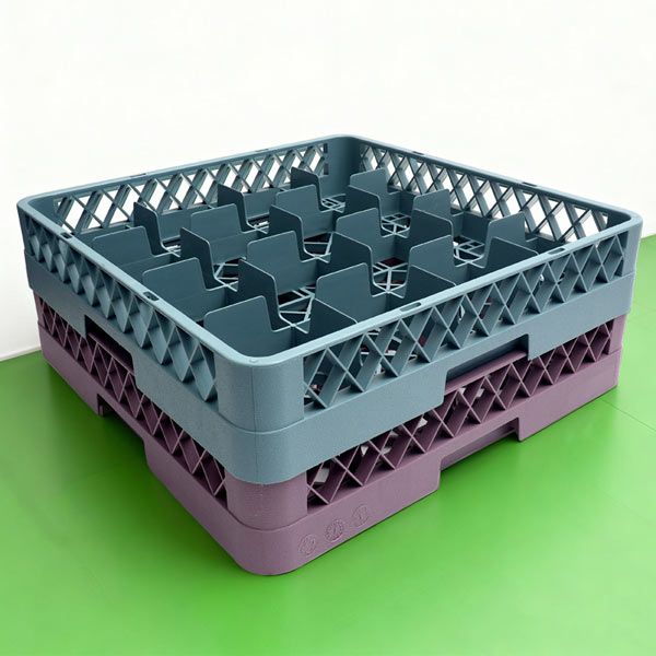 Rack đựng ly 16 ngăn màu ghi - hình 3