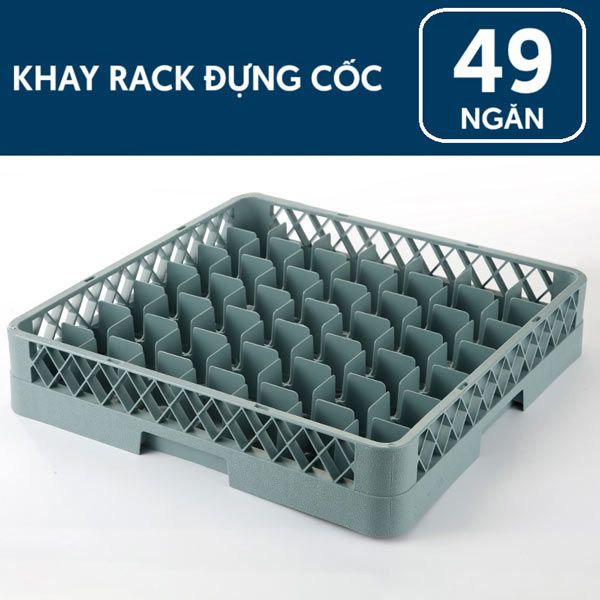Rack đựng ly 49 ngăn màu ghi - hình 3