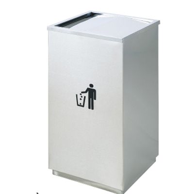 Thùng rác inox vuông - hình 3