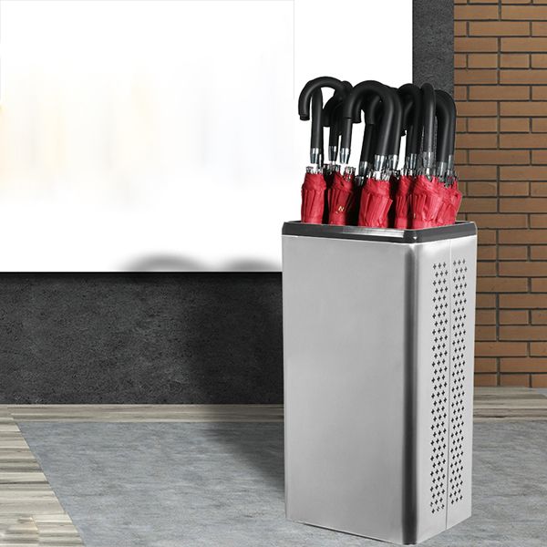 Thùng đựng ô dù inox trắng - hình 4